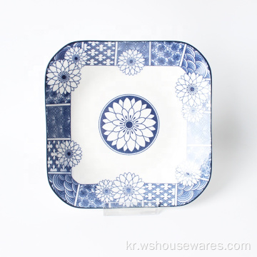 Qinghua Porcelain 패드는 잡초를위한 6 인치 보울 인쇄